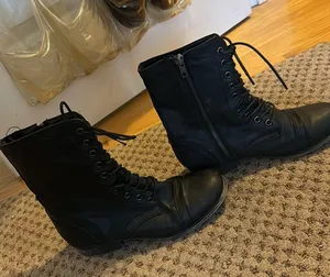 Black Combat Boots thumbnail 4