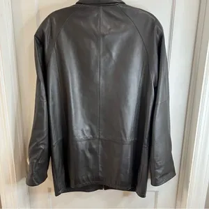 Valerie Stevens New Zealand lambskin zip up long jacket thumbnail 2