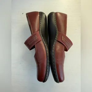 Clarks Active Air Burgundy Red Leather Mary Jane Shoes Women's 7W thumbnail 8