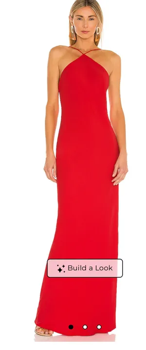 Amanda Uprichard x Revolve Red formal dress thumbnail 1