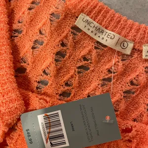 NWT Uncharted Threads Size L Coral Stretchy Knit Crochet Terry Cover Up Dress thumbnail 11