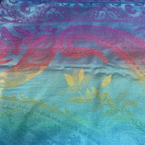 Festival bohemian rainbow large scarf wrap thumbnail 7