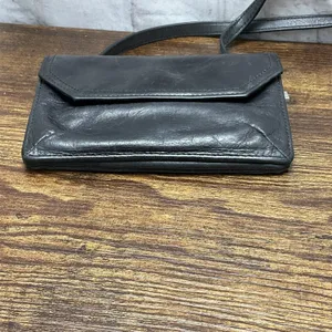 HOBO‎ International Black Leather Crossbody Purse Wallet thumbnail 3