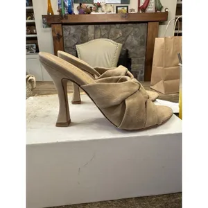 395$ Veronica Beard Alin Suede Sandal Heels size 5.5 Tan Braided‎ thumbnail 5