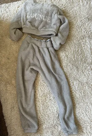 Lounge Grey Sweat Set thumbnail 1