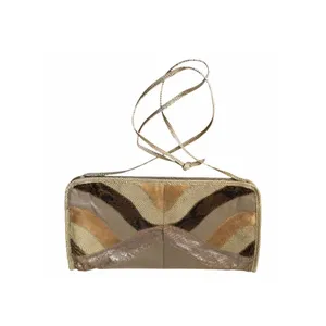 Vintage Snakeskin Patchwork Shoulder Bag Neutral Wave Boho Retro Purse thumbnail 12