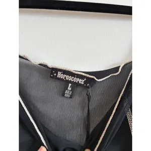 NWT Dolls Kill Horoscopez Black Mesh Cold Shoulder Dress Mini Moon Zodiac Goth L thumbnail 3