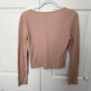 BDG Beige Long Sleeve Free Ridin Motorcycle Graphic Waffles Top LARGE thumbnail 5