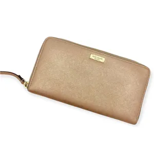 Kate Spade Leather Rose Gold Accordion Wallet thumbnail 2