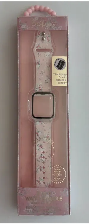 Poppy nwt Pink Floral Watch Band Bundle for Apple Watch thumbnail 1