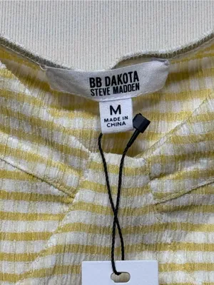 BB dakota By steve madden gingham To Me top in sushine mwr size medium thumbnail 8