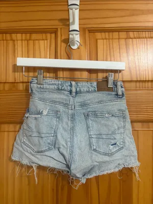 American Eagle Distressed Strigid Denim Jean Mom Shorts Size 000 thumbnail 2