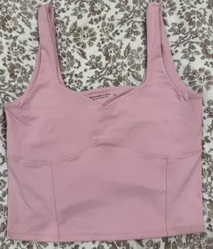 Abercrombie and Fitch Pink Tank Top Size Large thumbnail 1