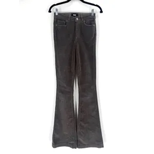 Paige‎ Bell Canyon Pants Womens 25 Gray Corduroy High Rise Flare Tall Boho Retro thumbnail 12