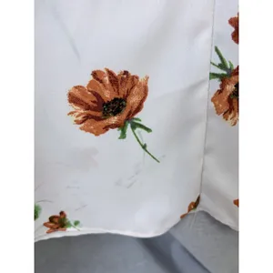 Ali & Jay White Orange Floral Ruffle‎ Peplum Maxi Dress M Wedding Guest Summer thumbnail 9