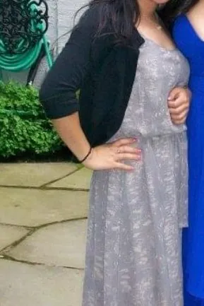Gray Maxi Dress Small thumbnail 4