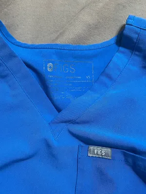 Royal FIGS Blue Scrub Pants and scrub top SET thumbnail 4