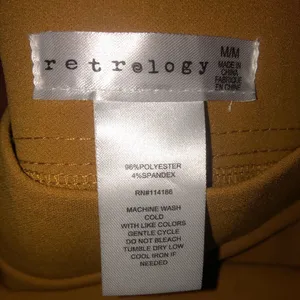Retrology mustard pants size medium waist and inseam is pictured NWOT thumbnail 9