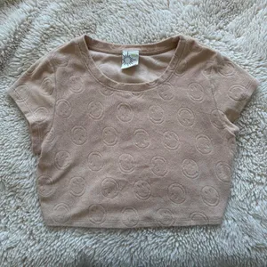 Aerie Offline Cropped T-Shirt - Smile Print - Size S thumbnail 1