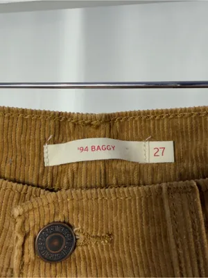 Levi's 94 Baggy Corduroy Jean in Camel Size‎ 27 thumbnail 7
