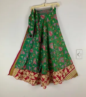 Boutique Reversible Maxi Wrap Skirt BINW418 thumbnail 1
