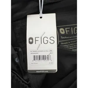 Figs Tansen Jogger 2.0 Unisex Tall 2XL Black Elastic Waist Pants thumbnail 6