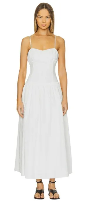 Line & Dot Maison Corset Dress in White Small New Womens Maxi Gown thumbnail 1