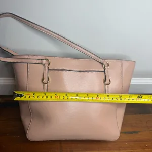 Lauren Ralph Lauren Pale Blush Leather Tote with Gold Hardware thumbnail 7