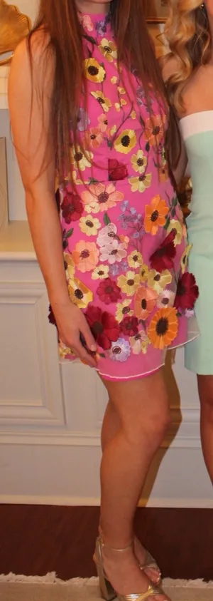 Boutique 3D Floral Taylor Swift Dress thumbnail 2
