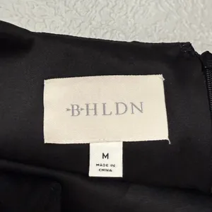 BHLDN Belle Long Sleeve Square Neck Lace Mini Dress Black Medium NWT thumbnail 6