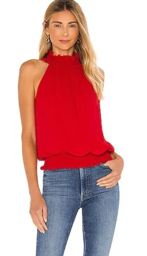 Amanda Uprichard Kimmie top in red‎ small $150 thumbnail 1