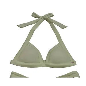 Victoria’s Secret PINK Triangle Push Up Bikini Light Mint Sage Green Size XS thumbnail 3