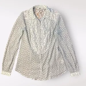 Free People All‎ That Glitters Button Down Shirt Size S thumbnail 1