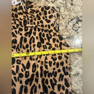 Ninewest Size Large Leopard Print Mock Neck Tank Top New NWT SZ L thumbnail 4