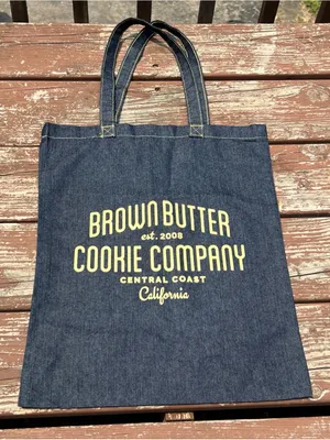 Brown Butter Cookie Company California Unisex Casual Streetwear Denim Tote Bag thumbnail 16