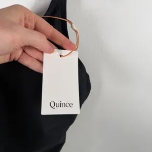 Quince Italian Cami One Piece Swimsuit Black Minimalist Capsule NEW Womens Large thumbnail 4