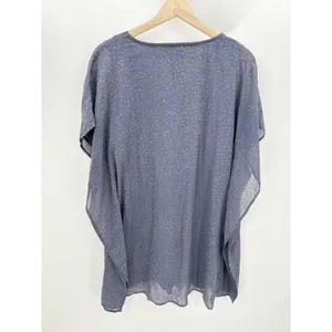 Entro Womens Blue Sheer Oversized Tunic Mini Dress D13391 Size S‎ Boho Fairy thumbnail 2