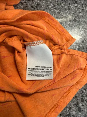 Nike Women's Orange Short Sleeve Dri-FIT Tee thumbnail 4