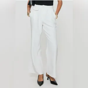 Princess Polly White Pleated Wide Leg Pants Size‎ 4 thumbnail 2