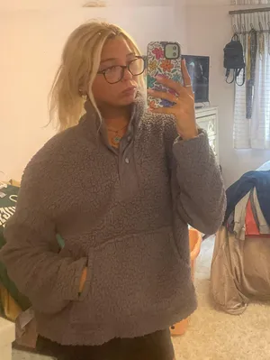 Fuzzy Pullover Sweater thumbnail 1