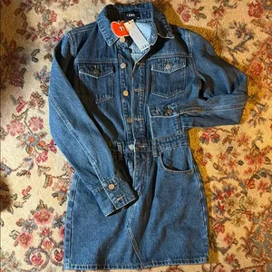 NWT cider denim dress thumbnail 1