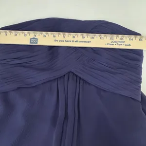 Vineyard‎ Collection Purple Strapless Chiffon Maxi Dress Romantic Bodice Size 8 thumbnail 7