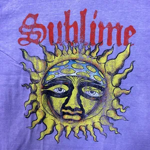 Sublime 40 oz to Freedom Sun Logo T Shirt Medium thumbnail 2