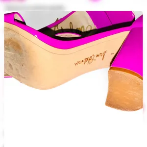 Sam Edelman Hot Pink Patent Ankle Strap Heels Barbiecore Statement Sandals 8M thumbnail 7