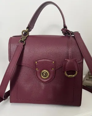 Lauren Ralph Lauren Millbrook in Merlot Leather Crossbody thumbnail 1