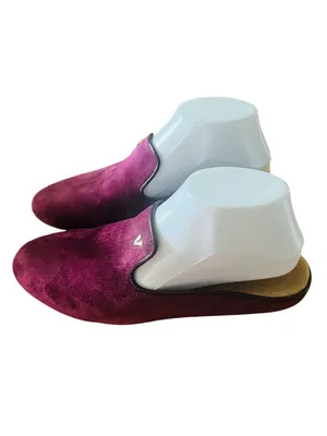 Vionic Women Carnegie Mules Loafers Purple Suede comfort insole slide Size 7 thumbnail 3