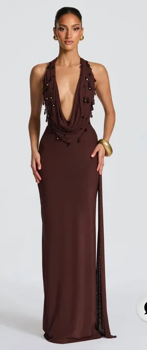 Brown Babyboo Maxi Dress thumbnail 1
