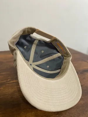 Burleap Apparel Men's Cream Adventure Patch Hat Tan thumbnail 3