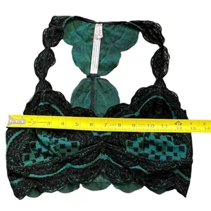 Intimately Free People Velvet Burnout Bralette Size S Boho Festival Fairy Grunge thumbnail 2