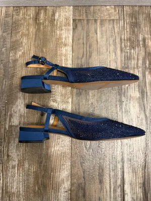 NWOB J. Renee Women’s Navy Slingback Low Heel Pumps Size 8.5 thumbnail 11